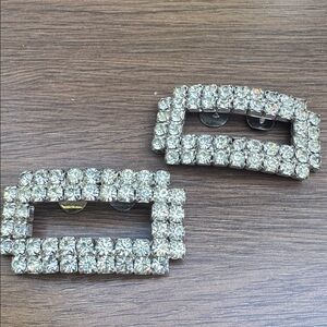 Sparkling Rhinestone Shoe Clips